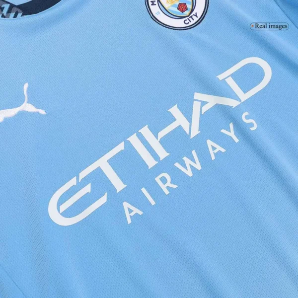 Manchester City Home Kit(Jersey+Shorts) 2024/25 - Image 9