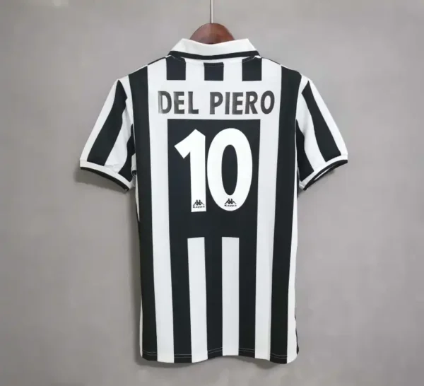 1996-97  Juventus Del Piero #10 Zidane #21 Retro Jersey Home Replica - Image 9