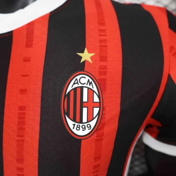 24-25 AC Milan Home Soccer Jersey Player Version - Image 4