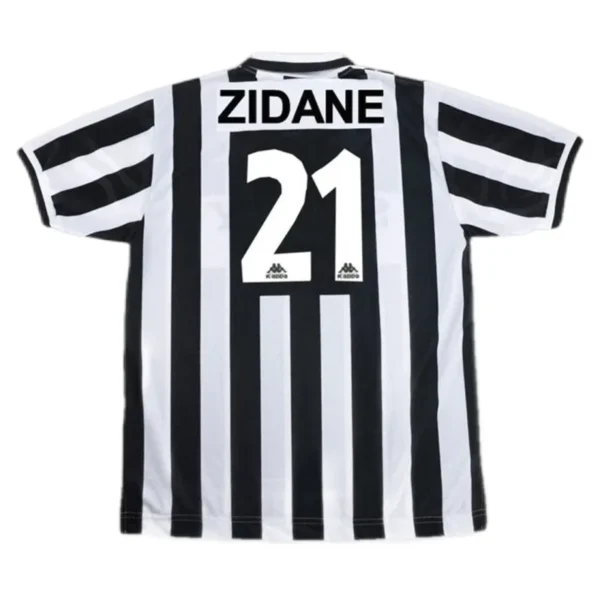 1996-97  Juventus Del Piero #10 Zidane #21 Retro Jersey Home Replica - Image 3