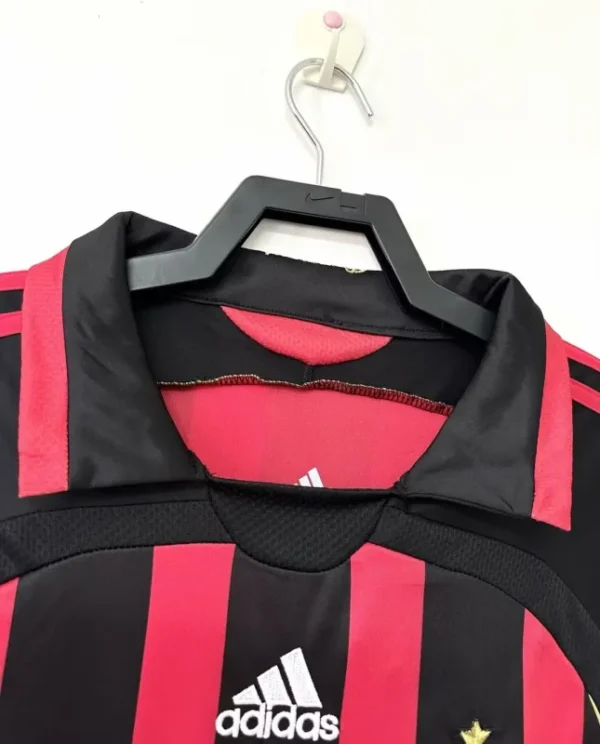 2006/07 AC Milan Ronaldo #99 Maldini #3 Kakà #22 Retro Jersey Home Replica - Image 5