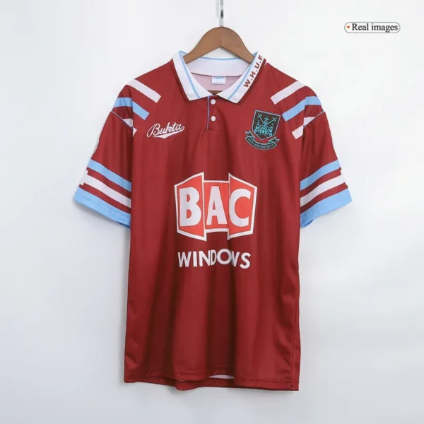 West Ham United 1991/92 Retro Jersey Home - Image 8