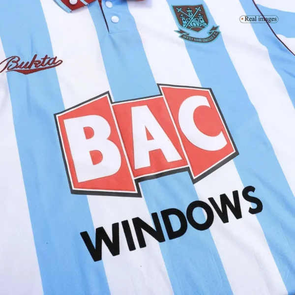 1991/92 West Ham United Retro Jersey Away - Image 5