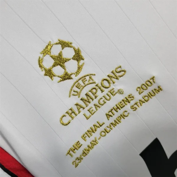 06-07 AC Milan UCL Final Retro Jersey Away Long Sleeve - Image 3