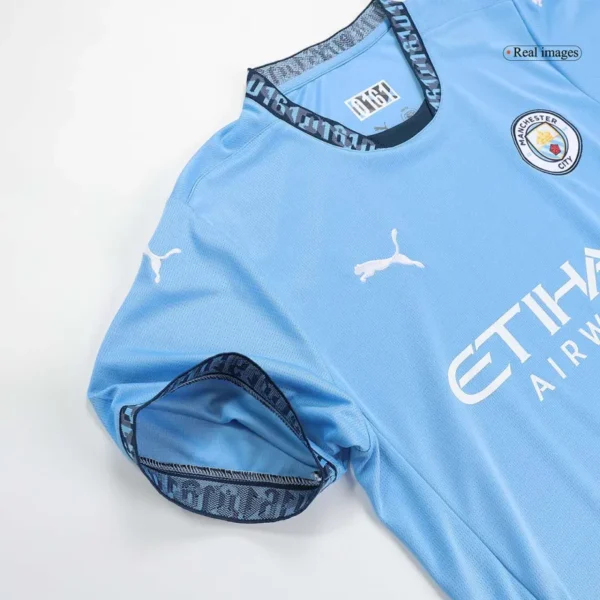 Manchester City Home Kit(Jersey+Shorts) 2024/25 - Image 8