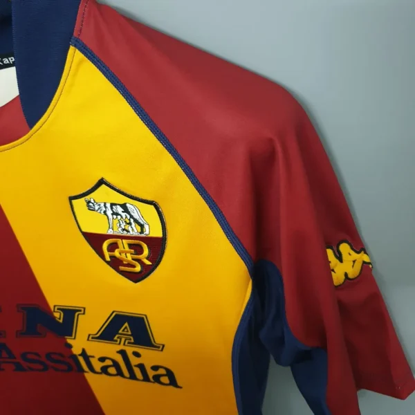 2001/02 Roma Retro Jersey Third Away Replica - Image 9