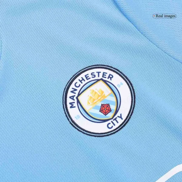 Manchester City Home Kit(Jersey+Shorts) 2024/25 - Image 5