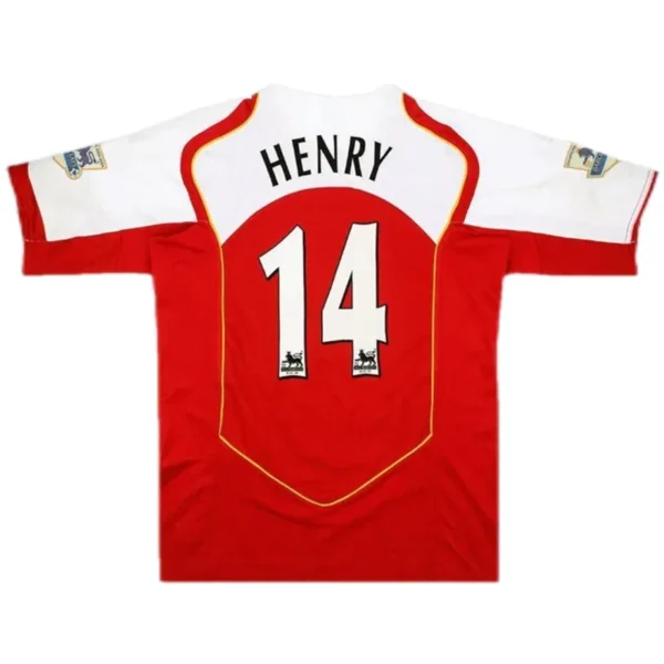 04-05 Arsenal Henry #14 FABREGAS #15 Pires #7 Bergkamp #10 Retro Jersey Home Replica - Image 9