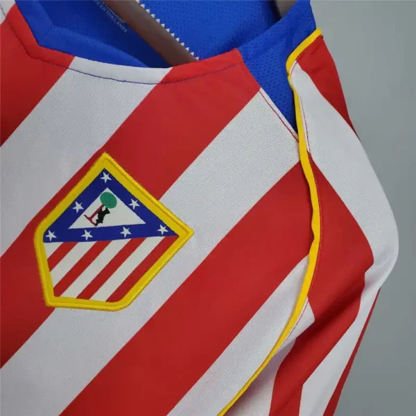 2004/05 Atletico Madrid Retro Jersey Home - Image 5