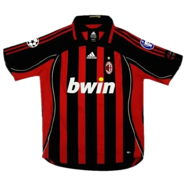 2006/07 AC Milan Ronaldo #99 Maldini #3 Kakà #22 Retro Jersey Home Replica - Image 2