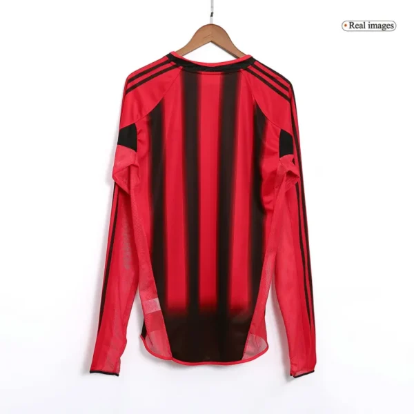 2004/05 AC Milan Retro Home Long Sleeve Jersey - Image 2