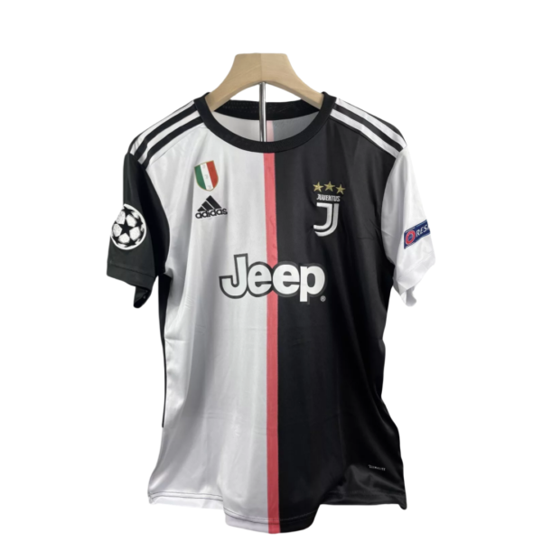 2019-20 Juventus Home Retro Soccer Jersey Adidas Ronaldo #7 - Image 2