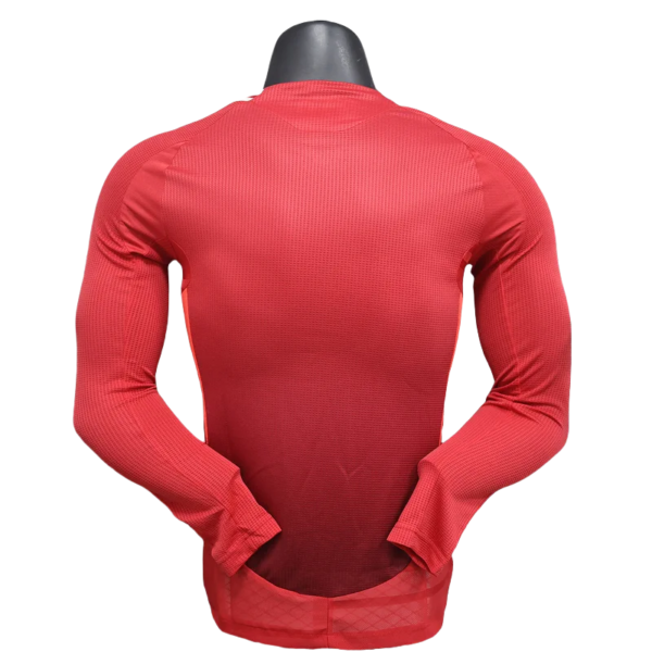 24-25 Manchester United Home Long Sleeve Player Version - Image 2