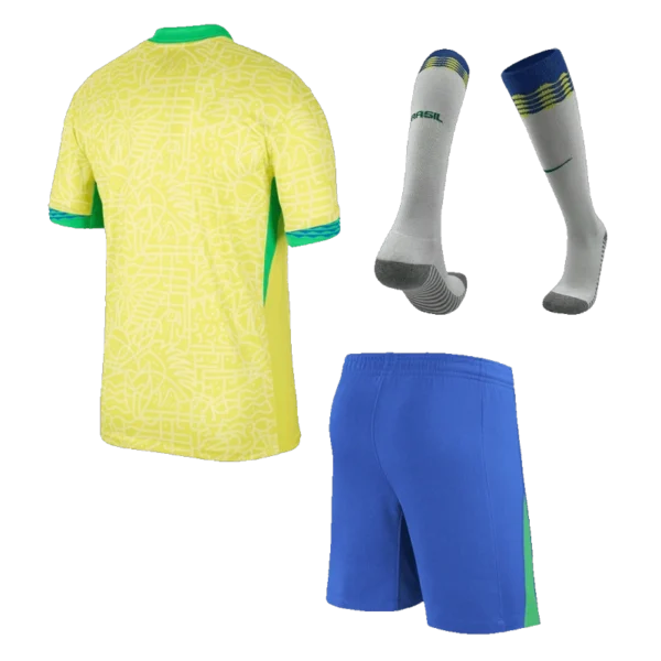 Brazil Home Custom Full Soccer Kits 2024 - Image 2
