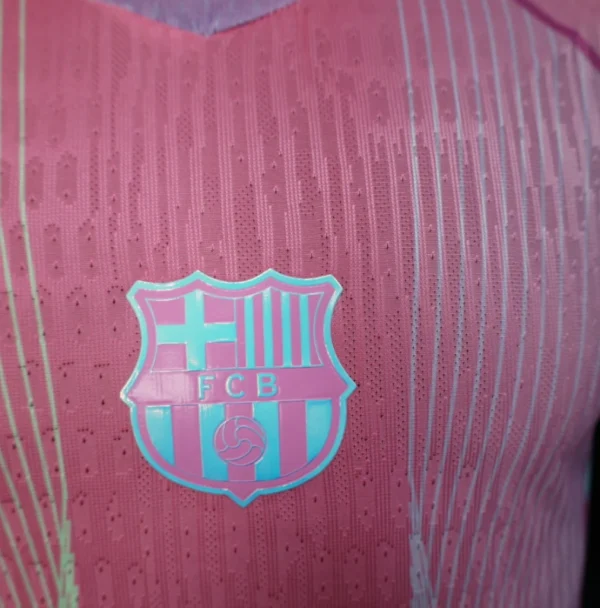 Barcelona Pink Special Edition Football Shirt Player Edition 2025-26 - Image 3