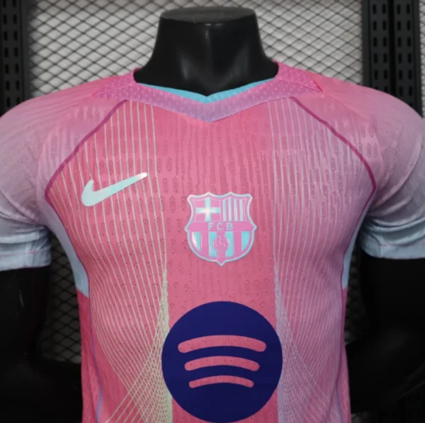 Barcelona Pink Special Edition Football Shirt Player Edition 2025-26 - Image 4