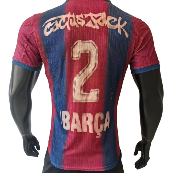 2025-26 Barcelona Away x Travis Scott Shirt Player version Soccer Jersey - Image 2