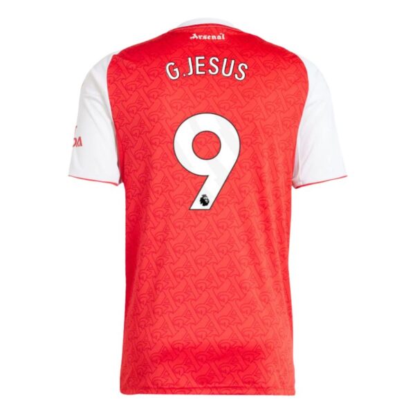 Arsenal 2025 2026 Jesus Children's Home Kit Jersey - Image 2