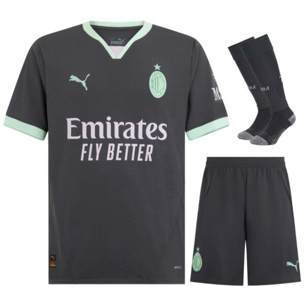 Milan AC Third Children's Kit Jersey 2024 2025