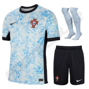 Portugal Away Kids Kit Jersey 2024 2025