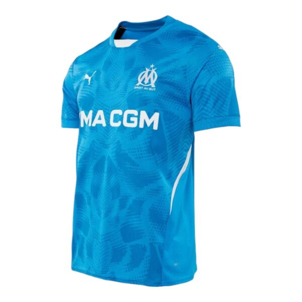 OM 2024 2025 Blue Goalkeeper Kids Kit Jersey - Image 4
