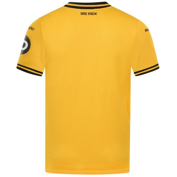 Wolverhampton Home Children's Kit Jersey 2024 2025 Gold - Image 3